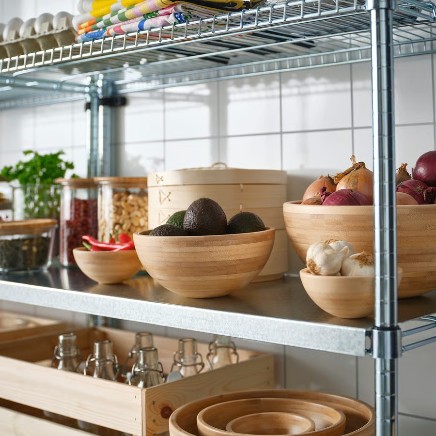 IKEA Bol para servir, bambú (20cm) BLANDA MATT