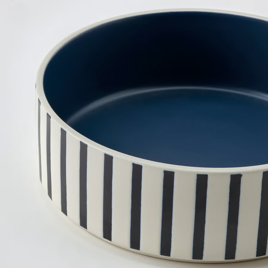 IKEA Cuenco P/Mascotas estampado de rayas (15cm) UTSÅDD