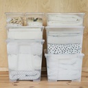 IKEA Caja C/Tapa (28x19x14cm) /5 l transparente SAMLA