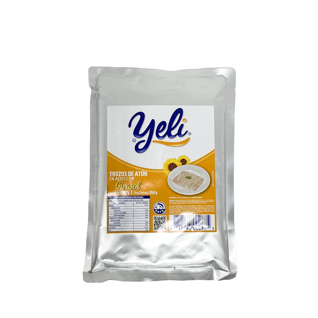 YELI Atún en aceite de girasol bolsa 1kg