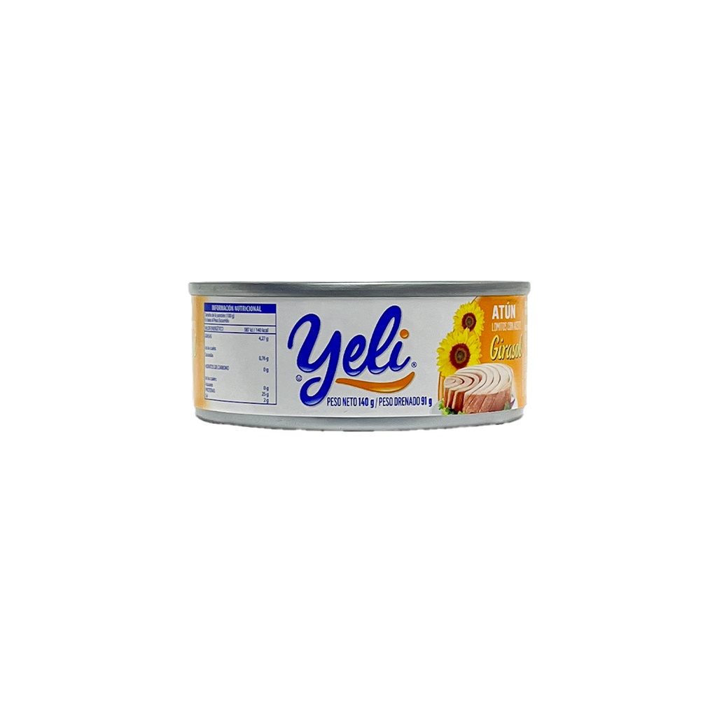 YELI Atún lomos sólidos en aceite de girasol lata 140g