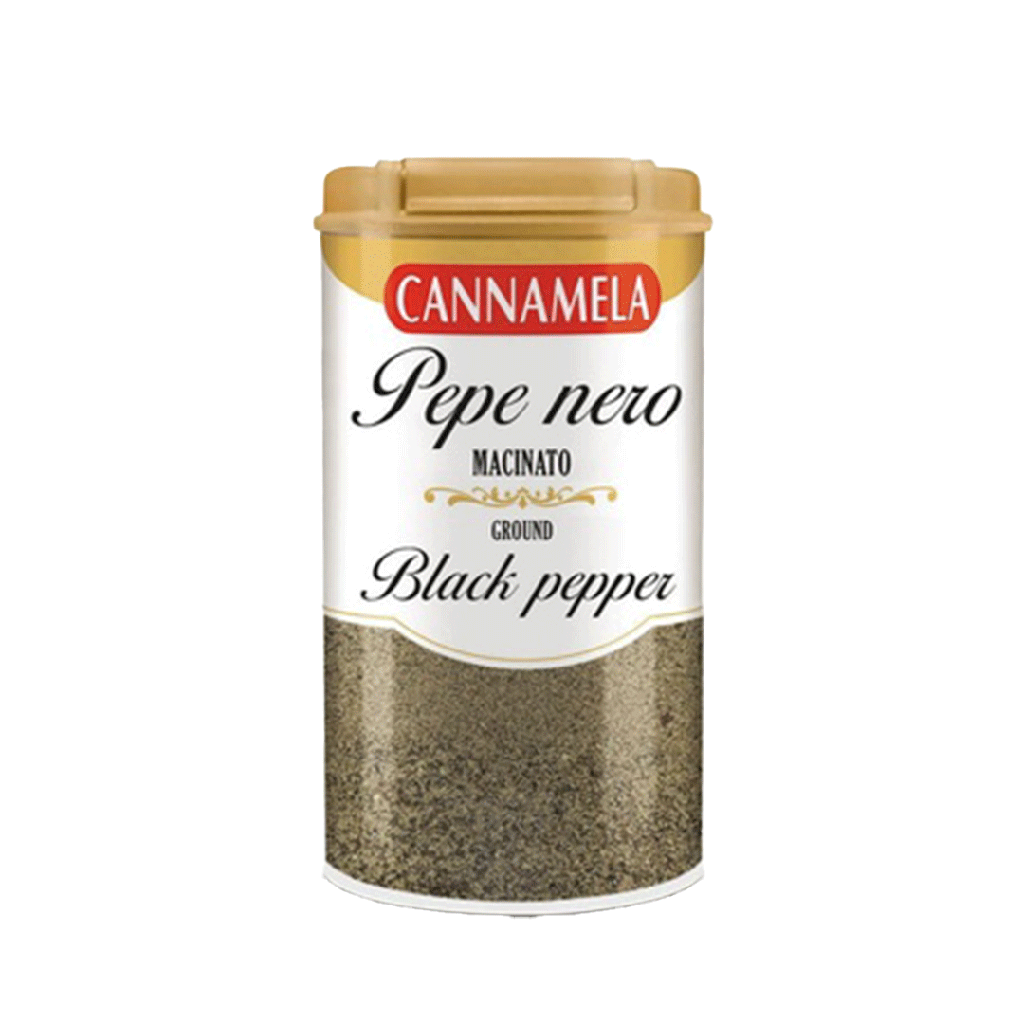 Pimienta Negra Molida C/Tapa Dosificadora CANNAMELA (80g)