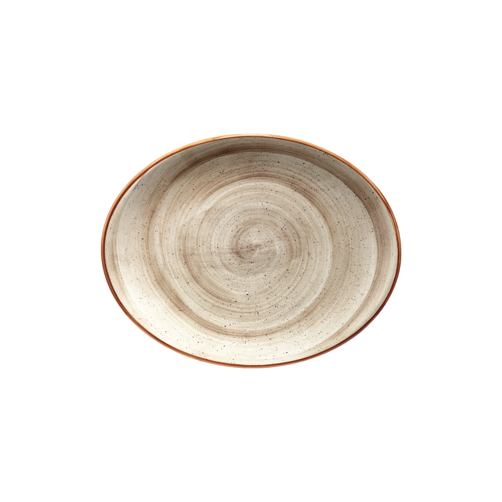 Plato Oval de Porcelana (34x19cm) TERRAIN GOURMET BONNA
