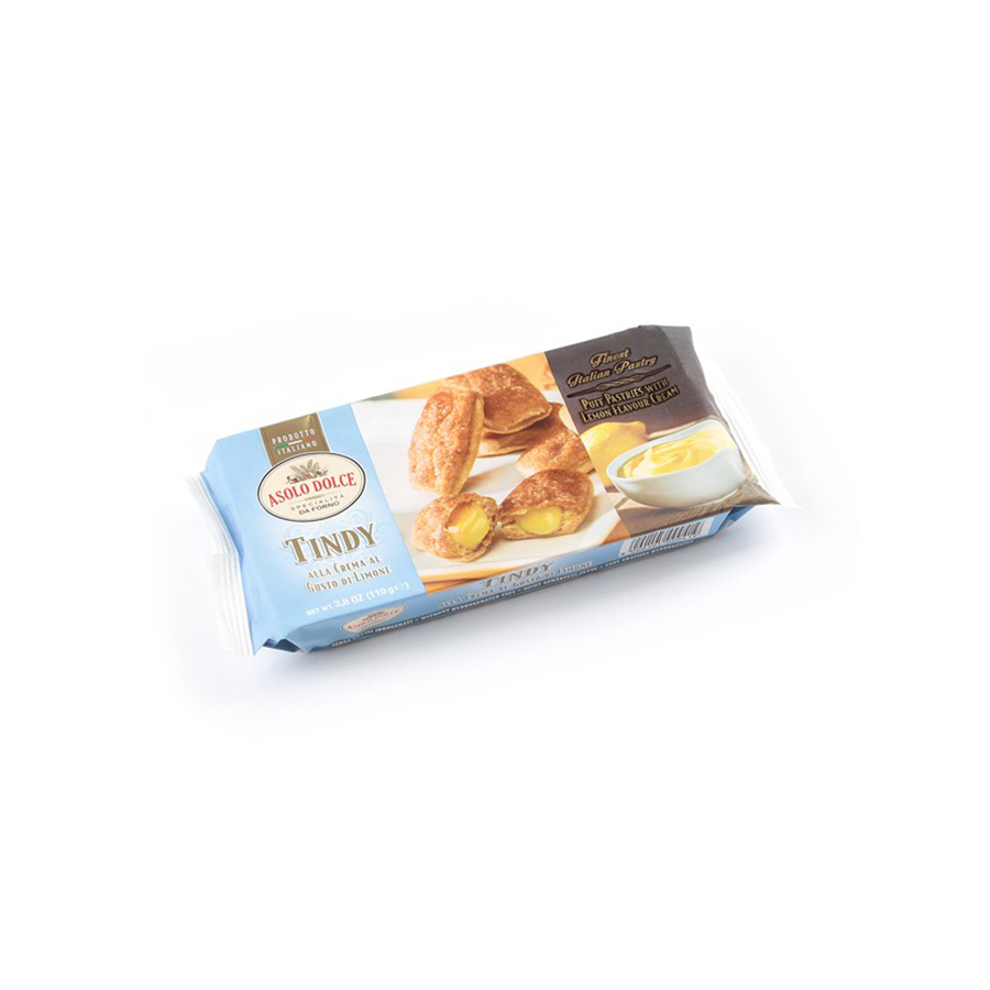 ASOLO DOLCE TINDY Dulce de hojaldre con crema de limón 110gr
