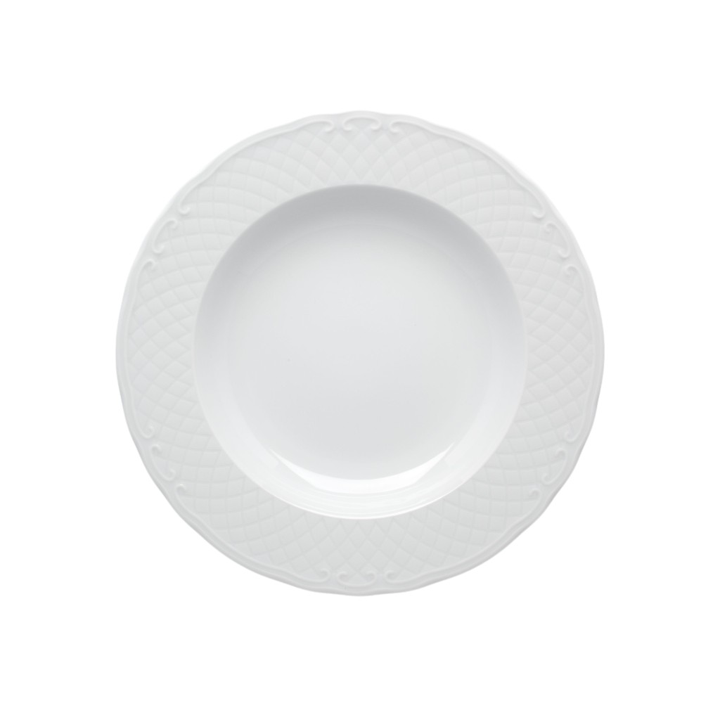 Plato Llano de Porcelana (25cm) ESCORIAL BLANCA VISTA ALEGRE