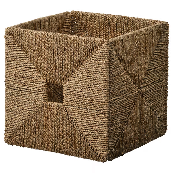 IKEA KNIPSA Cesta junco marino 32x33x32cm