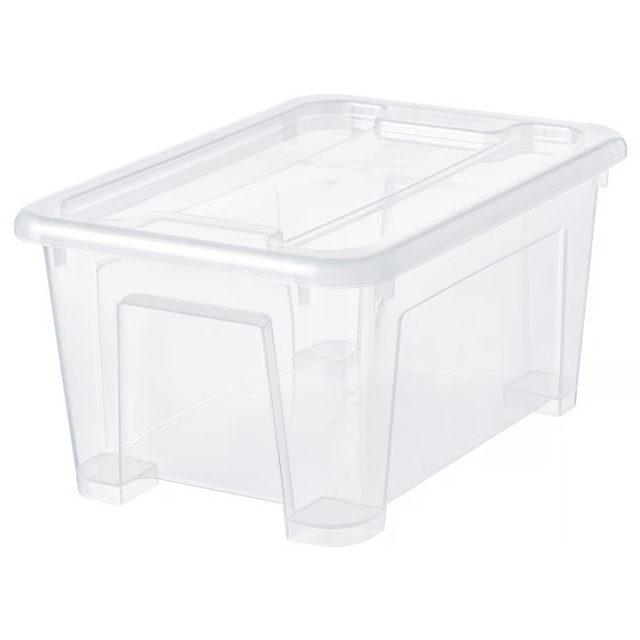 IKEA Caja C/Tapa Transparente SAMLA /5l (28x19x14cm)