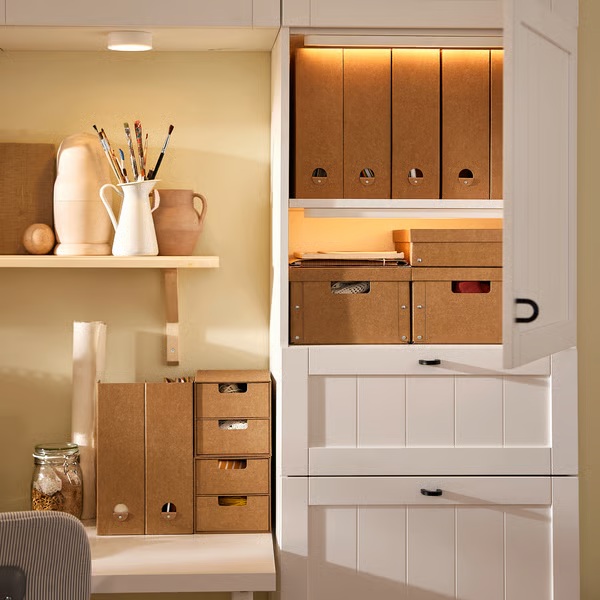 Caja con tapa, natural GÄRDESGÅRD