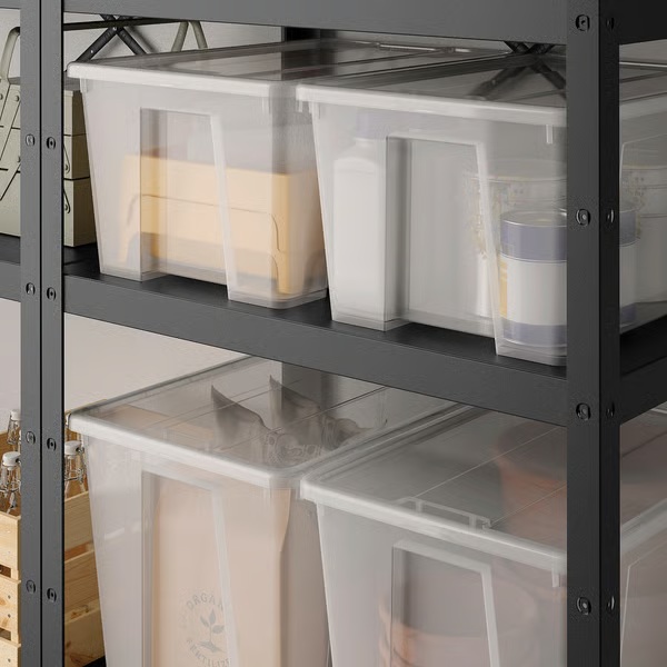 Caja, transparente SAMLA