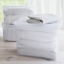 Tapa para caja de 45 o 65 litros, transparente SAMLA