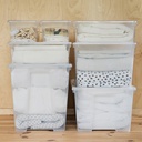 Caja, transparente SAMLA