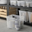 Caja, transparente, 22L SAMLA
