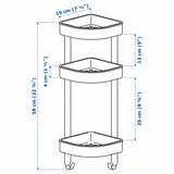 Estantería de esquina para pared BROGRUND