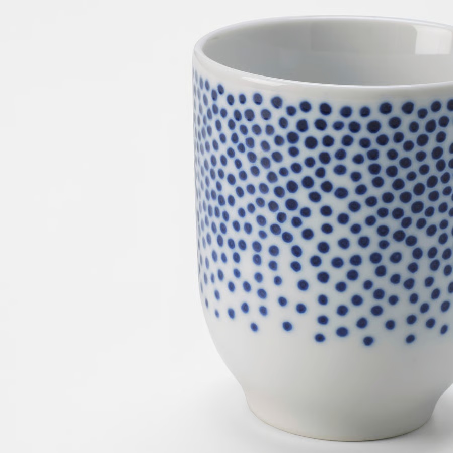 IKEA Vaso, C/Motivos azul, 22 cl /4 unidad ENTUSIASM
