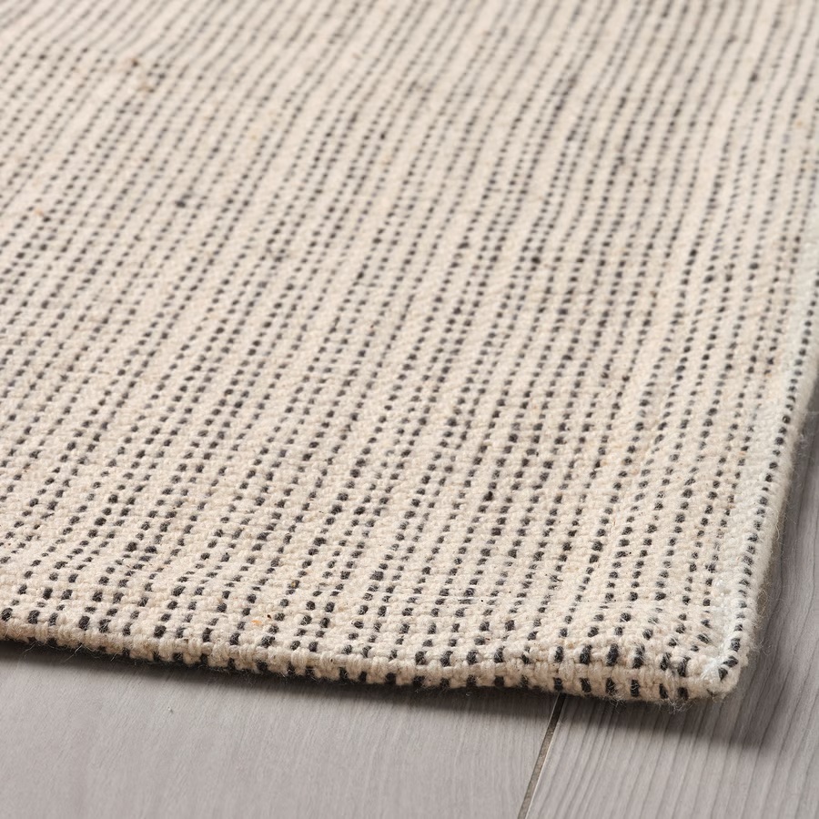 IKEA Alfombra, natural/negro, 120x180cm TIPHEDE
