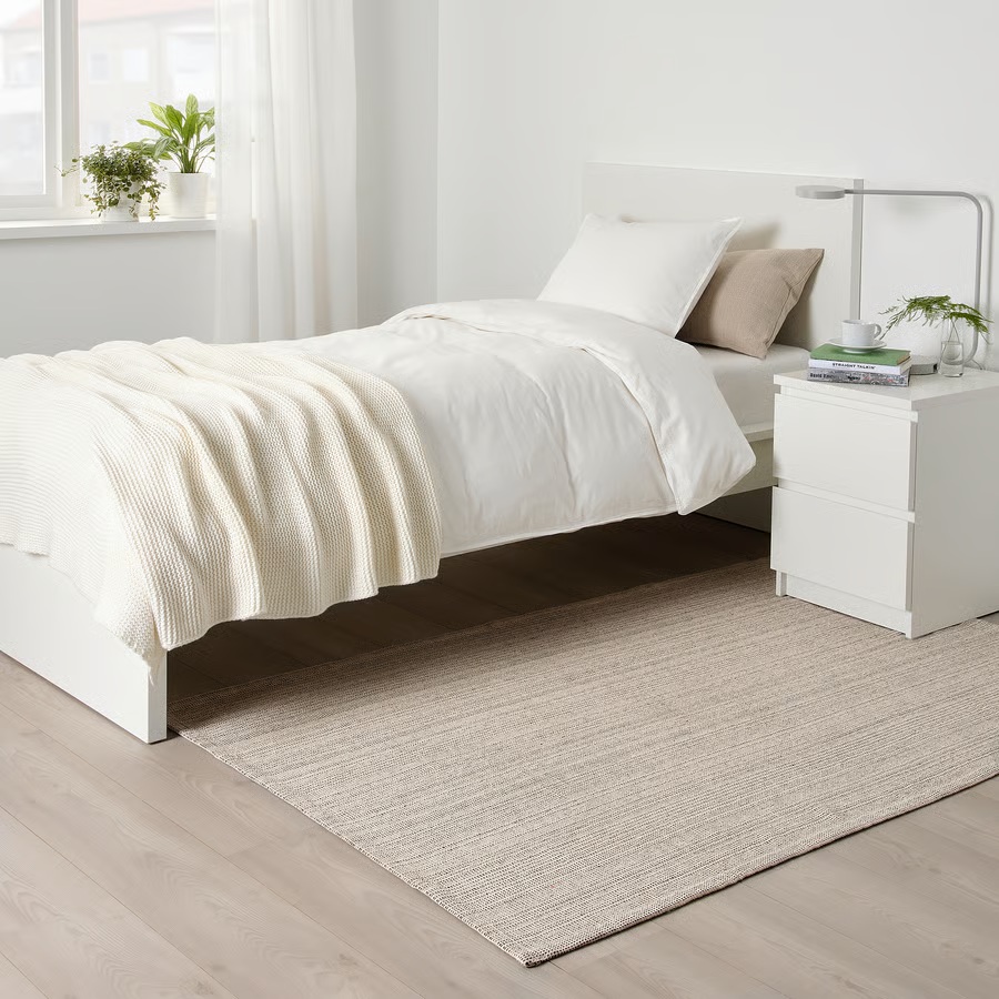 IKEA Alfombra, natural/negro, 120x180cm TIPHEDE
