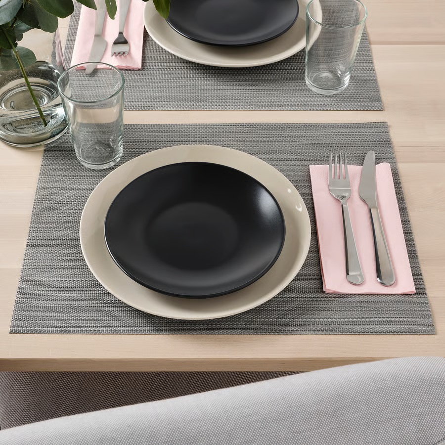 IKEA Plato de postre, 20cm /4 unidad FÄRGKLAR