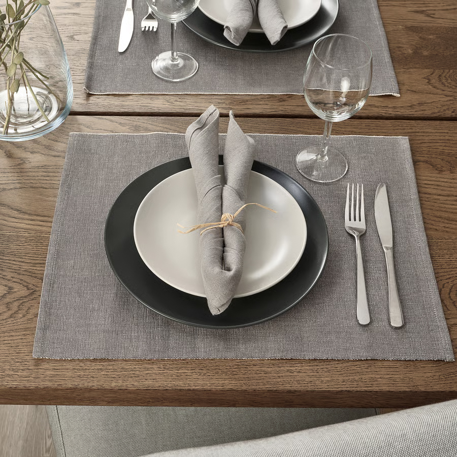 IKEA Mantel individual, (35x45cm) SVARTSENAP