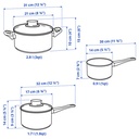 IKEA Batería de cocina 5 piezas ANNONS