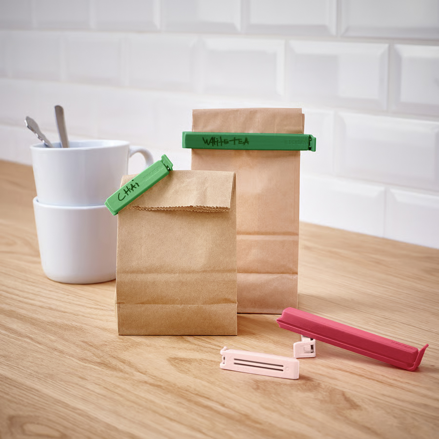 IKEA Pinza P/Bolsas, colores variados, BEVARA