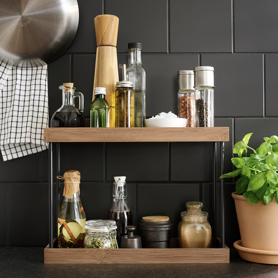 IKEA Mini estante para encimera (38x13x28cm) NÅLBLECKA