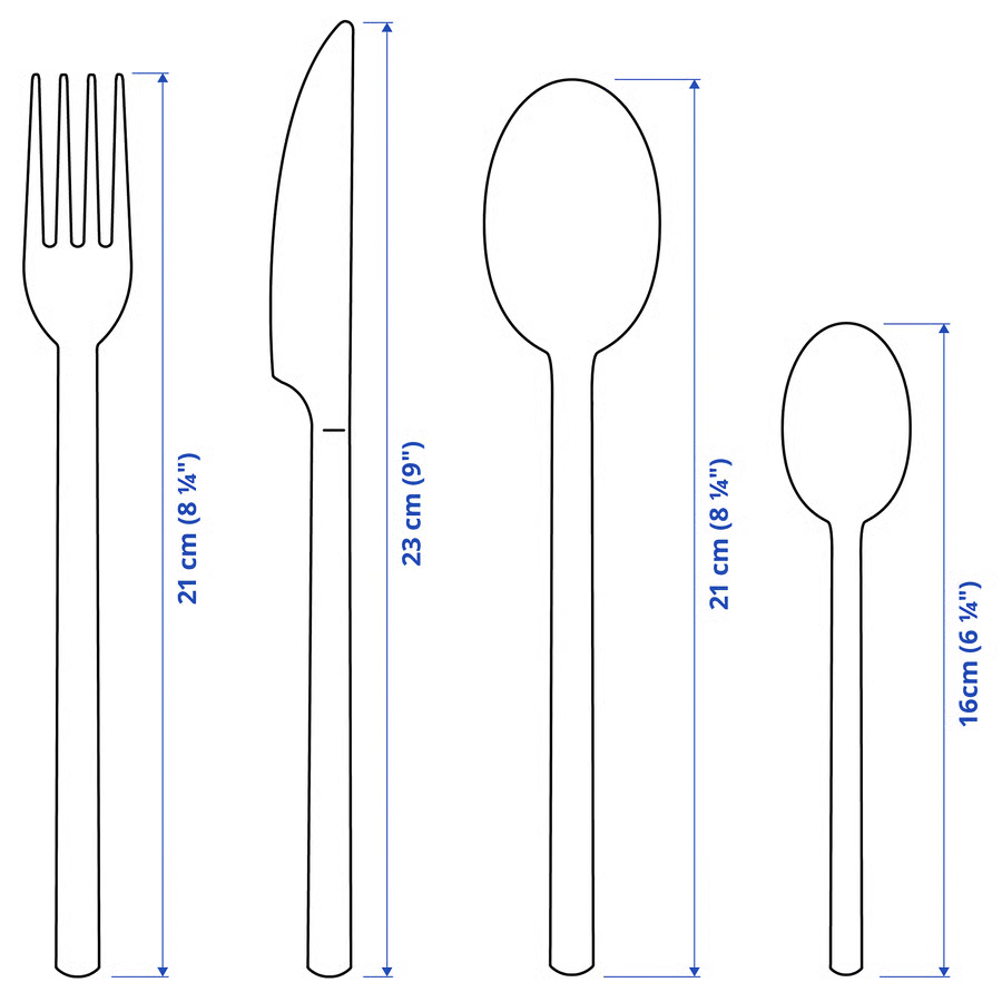 IKEA Juego de cubiertos de 24 piezas STOCKHOLM 2025