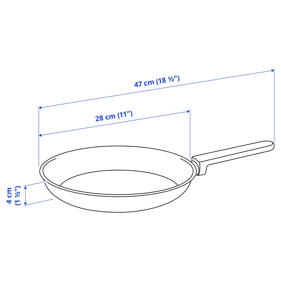 IKEA Sartén, revestimiento antiadherente (28cm) MIDDAGSMAT