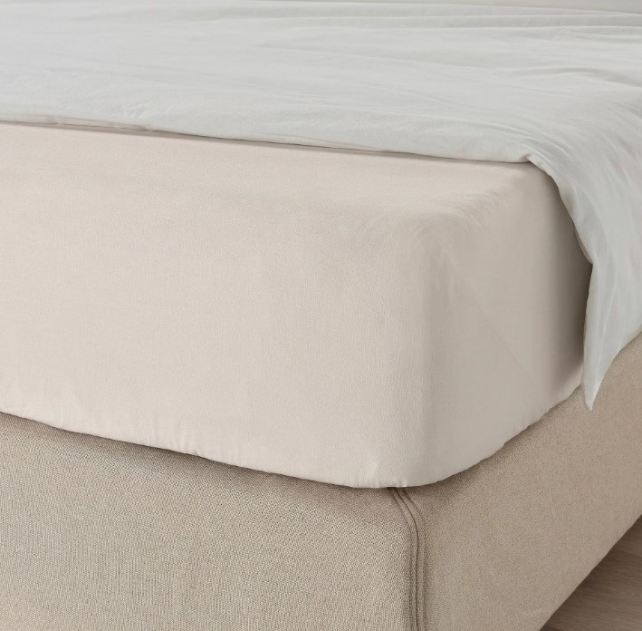 IKEA Sábana bajera /beige (160x200cm) DVALA
