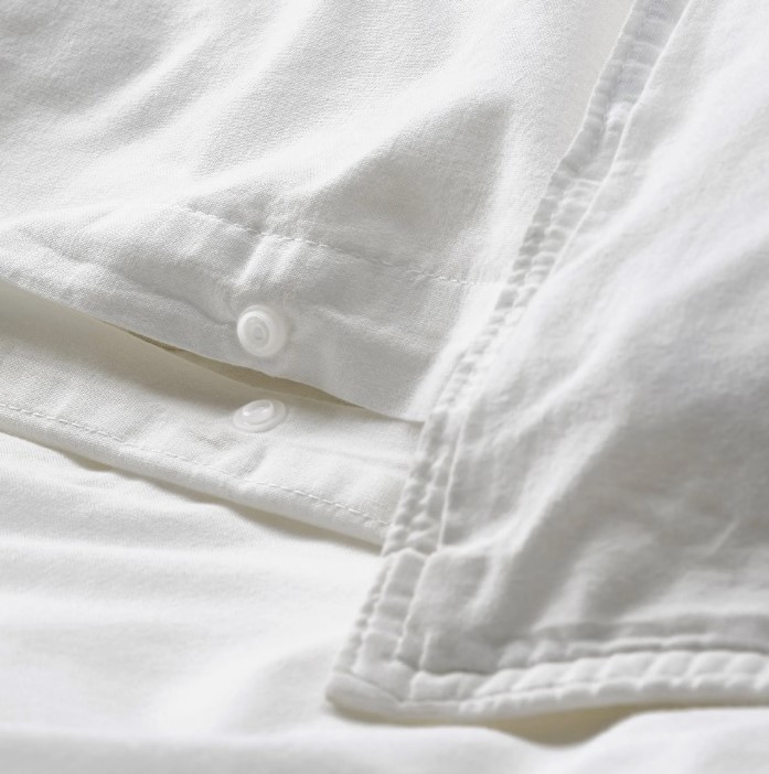 IKEA Funda nórdica+2 fundas almohada /Blanco ÄNGSLILJA