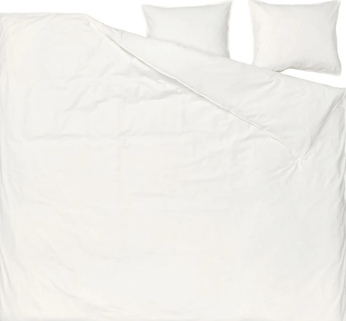 IKEA Funda nórdica+2 fundas almohada /Blanco ÄNGSLILJA