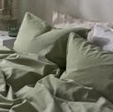 IKEA Funda nórdica+2 fundas almohada /Verde gris ÄNGSLILJA