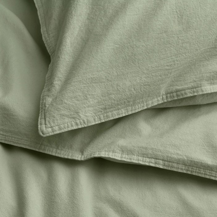 IKEA Funda nórdica+2 fundas almohada /Verde gris ÄNGSLILJA