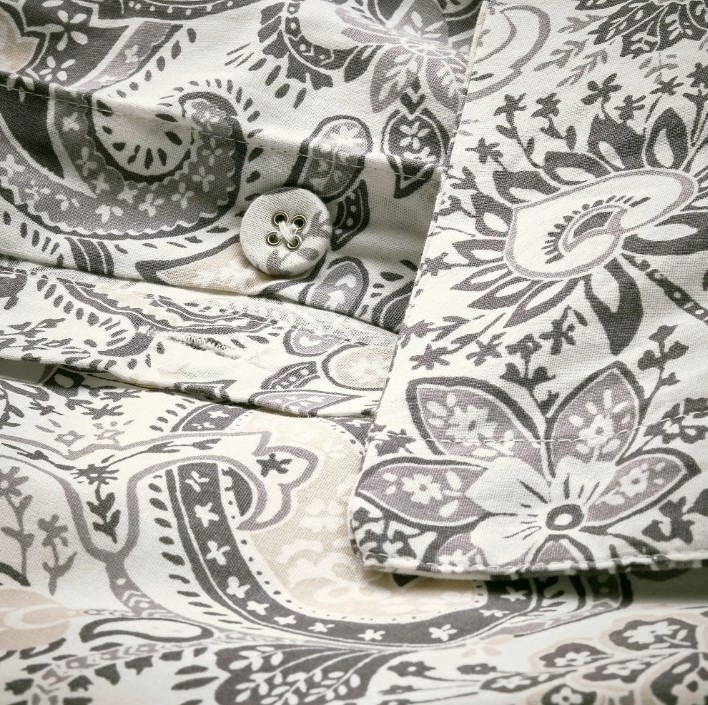IKEA Funda nórdica+2 fundas almohada Gris/Blanco RODGERSIA
