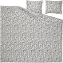 IKEA Funda nórdica+2 fundas almohada Gris/Blanco RODGERSIA