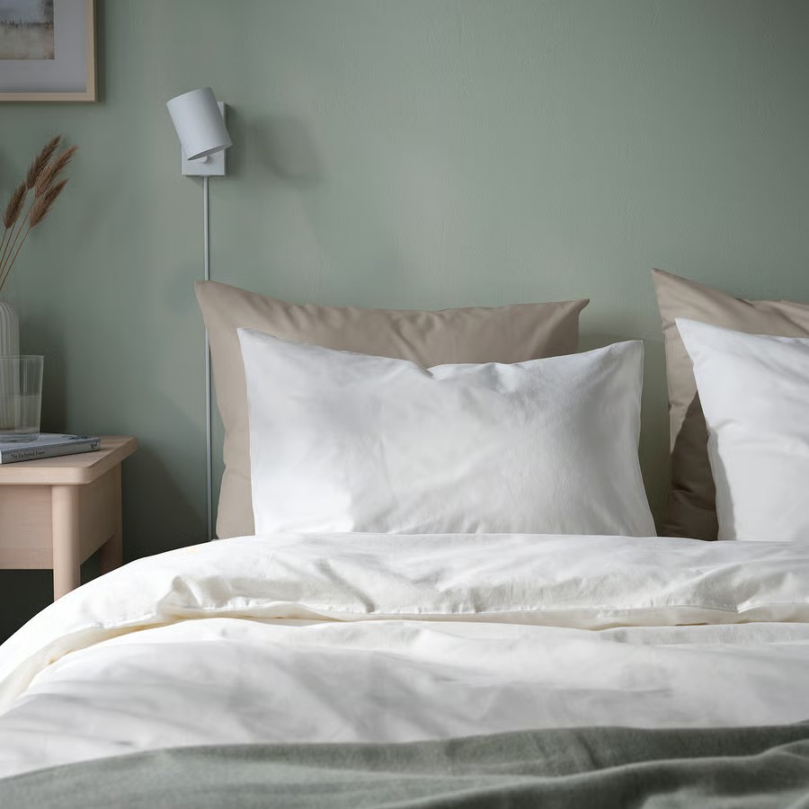 IKEA Funda P/Almohada, blanco (50x60cm) DVALA
