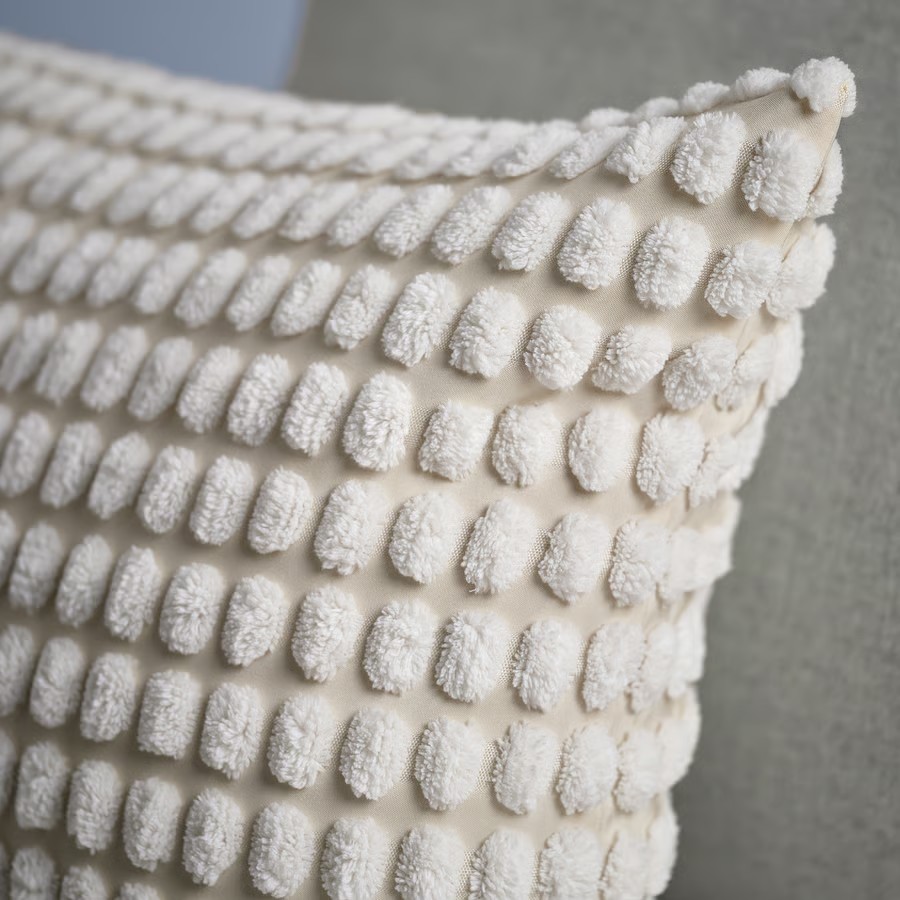 IKEA Funda de cojín, hueso (65x65cm) SVARTPOPPEL