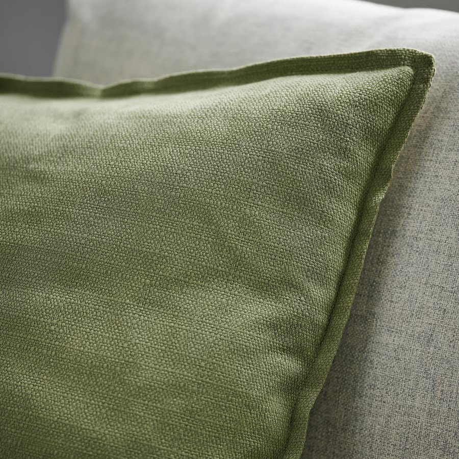 IKEA Funda de cojín, verde grisáceo (50x50cm) LAGERPOPPEL