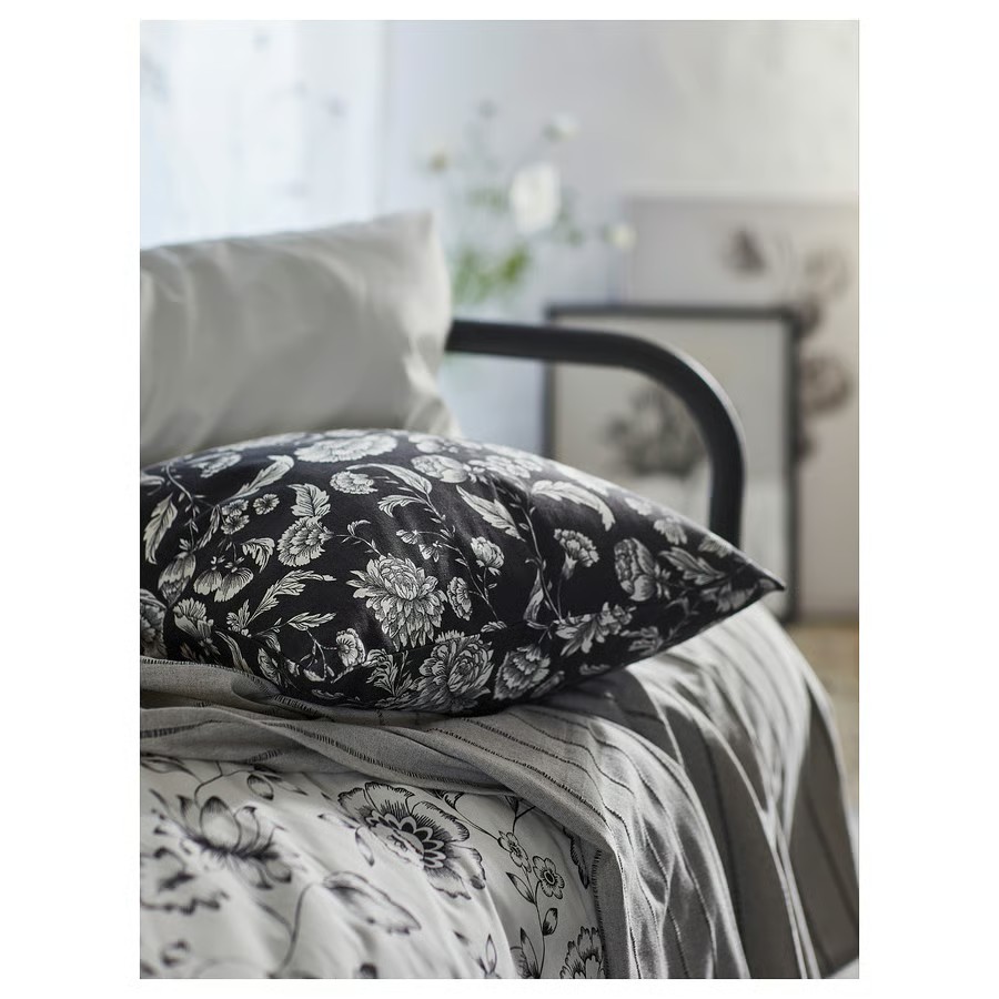 IKEA Funda de cojín, Antracita (50x50cm) IDALINNEA