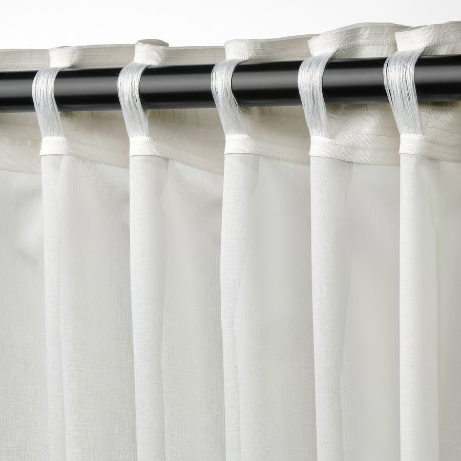 IKEA Cortina Visillo, Blanco C/Cinta de fruncir (145x300cm) ROSENROBINIA