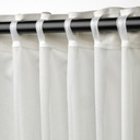 IKEA Cortina Visillo, Blanco C/Cinta de fruncir (145x300cm) ROSENROBINIA