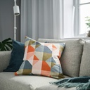 IKEA Funda de cojín, Naranja/multicolor (50x50cm) SVARTHÖ