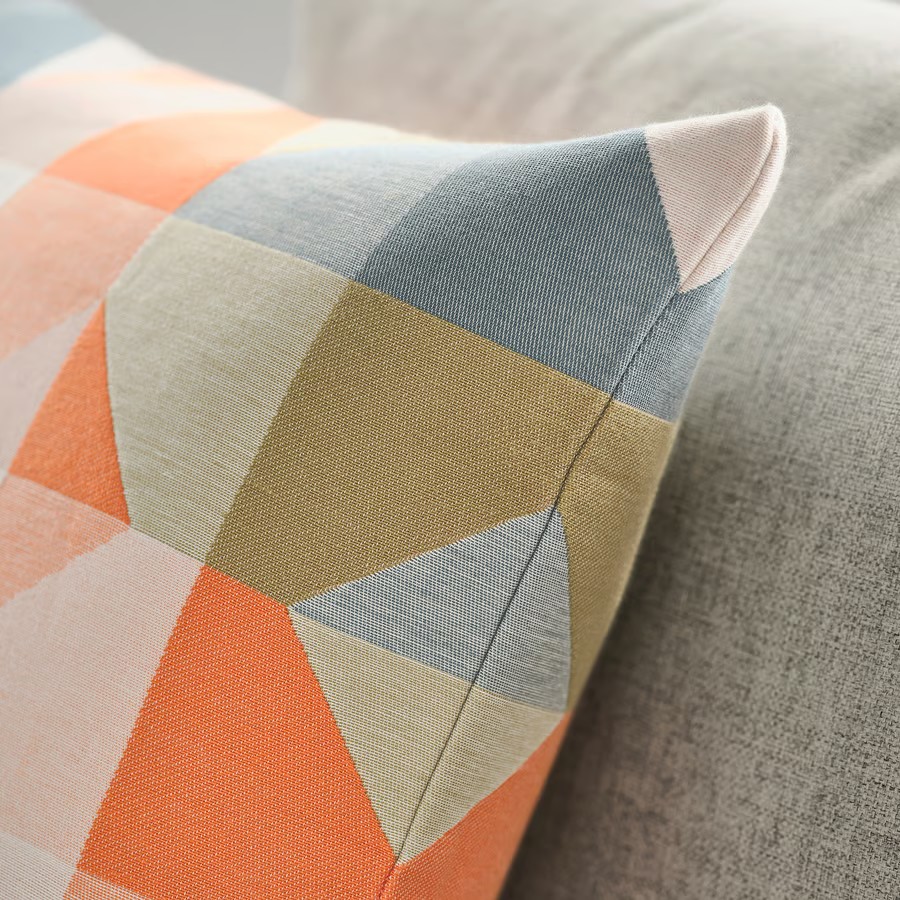 IKEA Funda de cojín, Naranja/multicolor (50x50cm) SVARTHÖ