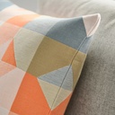 IKEA Funda de cojín, Naranja/multicolor (50x50cm) SVARTHÖ