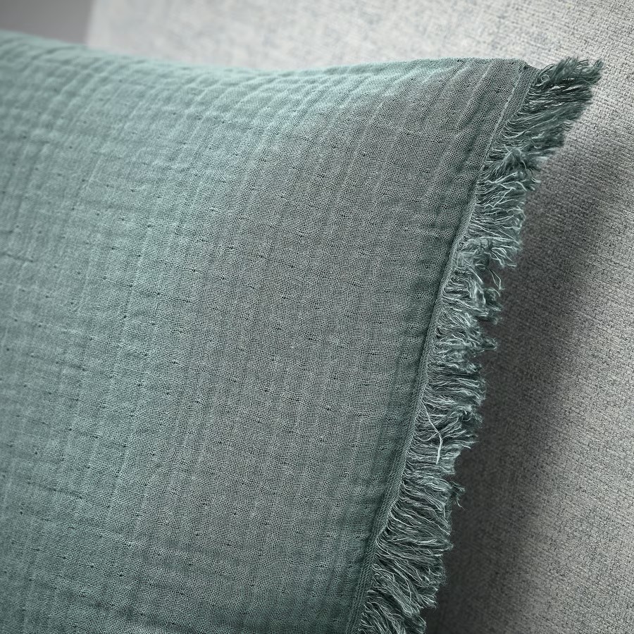 IKEA Funda de cojín, Gris azulado claro (50x50cm) VALLKRASSING