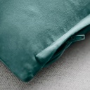 IKEA Funda de cojín, Gris oscuro-turquesa (50x50cm) SANELA