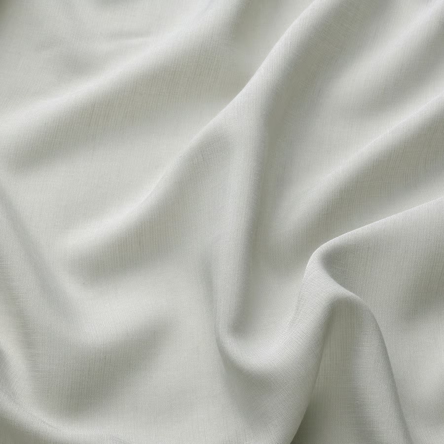 IKEA Visillo Gris claro C/Cinta de fruncir (145x300cm) ROSENROBINIA
