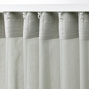 IKEA Visillo Gris claro C/Cinta de fruncir (145x300cm) ROSENROBINIA
