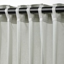 IKEA Visillo Gris claro C/Cinta de fruncir (145x300cm) ROSENROBINIA