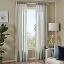 IKEA Visillo Gris claro C/Cinta de fruncir (145x300cm) ROSENROBINIA