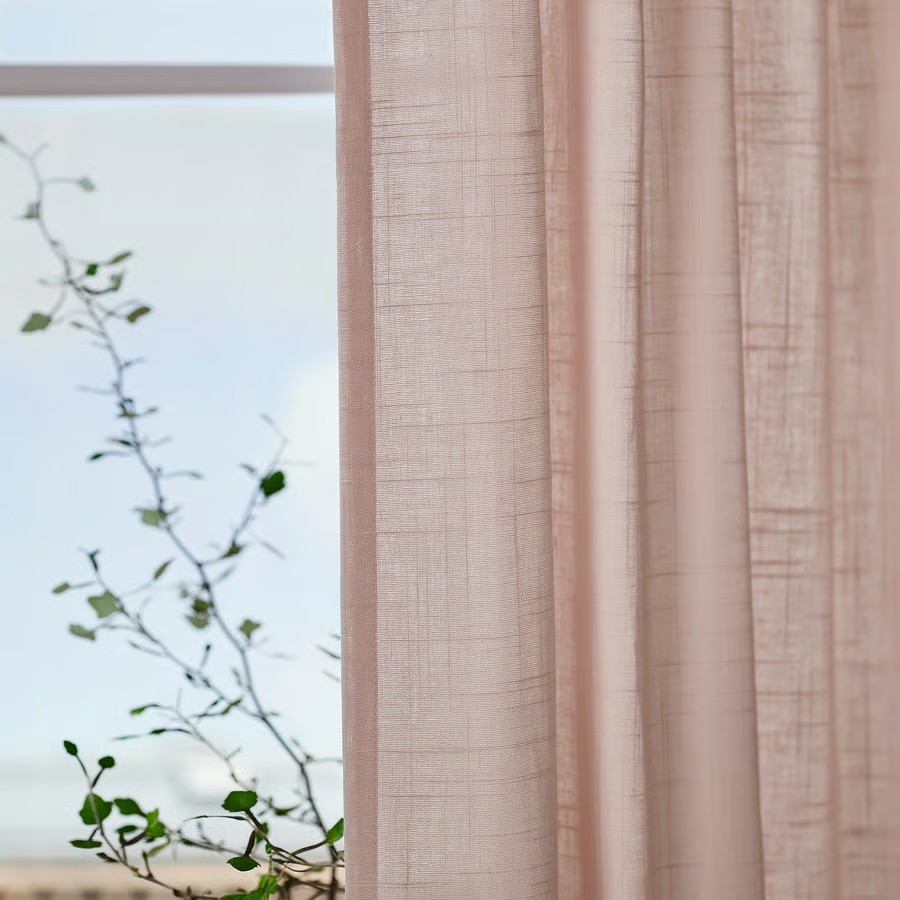 IKEA Visillo Rosa C/Cinta de fruncir (145x300cm) SILVERLÖNN